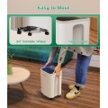 12L/Day Dehumidifier, FRESHDEW Dehumidifiers with Drain Hose, 2.3L Water Tank, Dehumidifier for Home Basement, Laundry Drying, Overflow Protection, 24H Timer, Continuous Drainage