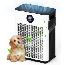 Air Purifiers,FRESHDEW Air Purifiers for Home Up to 2300ft² With Washable Filters Double-sided Air Inlet, Air Quality and Light Sensors,H13 HEPA Filter Air Purifier for Bedroom,Pets with Timer 22dB