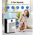 Air Purifiers,FRESHDEW Air Purifiers for Home Up to 2300ft² With Washable Filters Double-sided Air Inlet, Air Quality and Light Sensors,H13 HEPA Filter Air Purifier for Bedroom,Pets with Timer 22dB