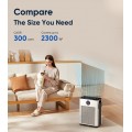 Air Purifier,FRESHDEW Air Purifiers for Home Up to 2300ft² With Smart WiFi,Air Quality and Sensors,Washable Filters Double-sided Air Inlet,H13 HEPA Filter Air Purifier for Bedroom,Pets with Timer 22dB