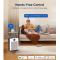 Air Purifier,FRESHDEW Air Purifiers for Home Up to 2300ft² With Smart WiFi,Air Quality and Sensors,Washable Filters Double-sided Air Inlet,H13 HEPA Filter Air Purifier for Bedroom,Pets with Timer 22dB