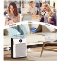 Air Purifier,FRESHDEW Air Purifiers for Home Up to 2300ft² With Smart WiFi,Air Quality and Sensors,Washable Filters Double-sided Air Inlet,H13 HEPA Filter Air Purifier for Bedroom,Pets with Timer 22dB